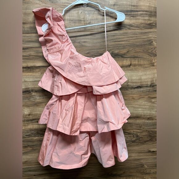 ZARA  Limited Edition Ruffled Asymmetric Dress xs - Picture 2 of 11